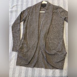 Barefoot Dreams Cream and Tan Cardigan Sweater Size Small/XS